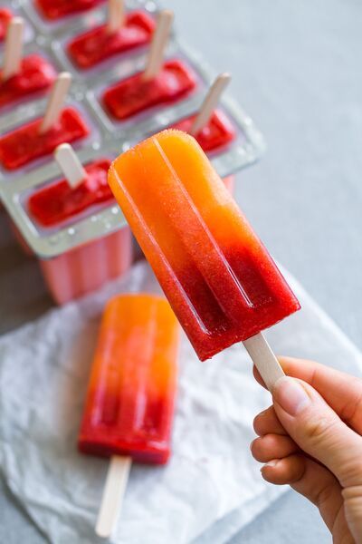 Orange Strawberry Sunrise Popsicles (3)