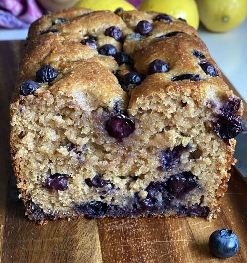 Healthy Lemon Blueberry Bread (Refined Sugar Free) (1) (1)